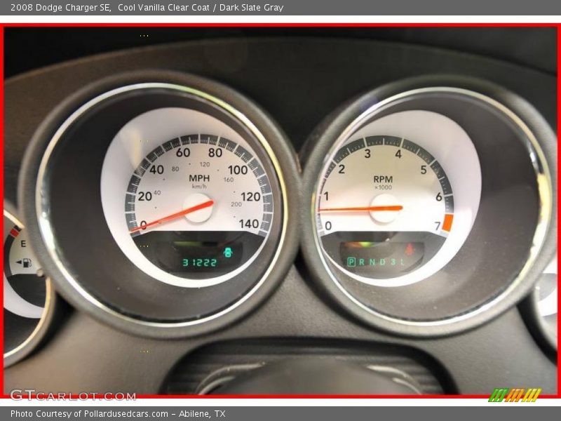 Cool Vanilla Clear Coat / Dark Slate Gray 2008 Dodge Charger SE