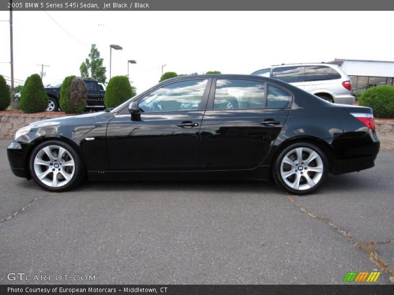 Jet Black / Black 2005 BMW 5 Series 545i Sedan