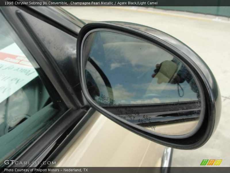 Champagne Pearl Metallic / Agate Black/Light Camel 1998 Chrysler Sebring JXi Convertible