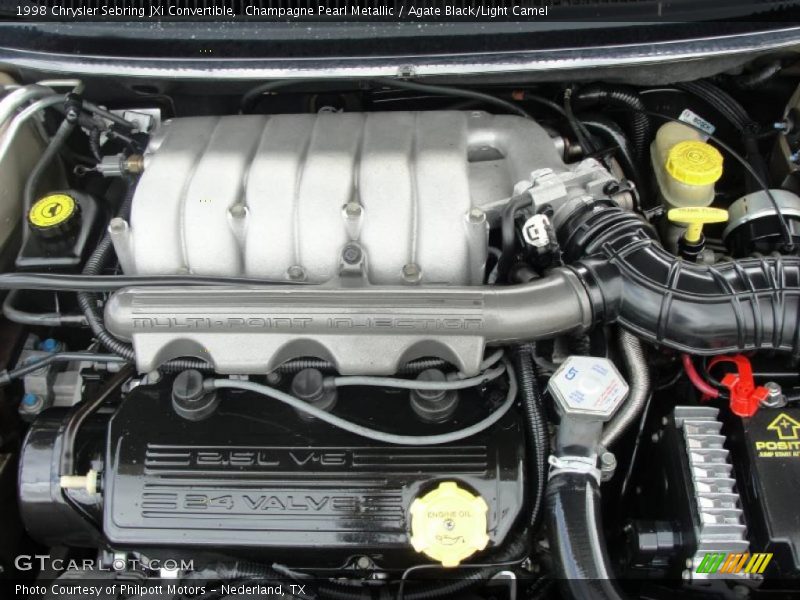 Champagne Pearl Metallic / Agate Black/Light Camel 1998 Chrysler Sebring JXi Convertible