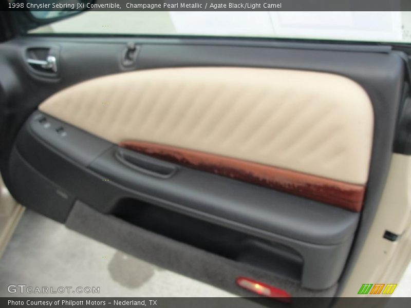 Champagne Pearl Metallic / Agate Black/Light Camel 1998 Chrysler Sebring JXi Convertible