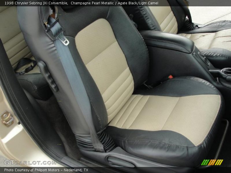 Champagne Pearl Metallic / Agate Black/Light Camel 1998 Chrysler Sebring JXi Convertible