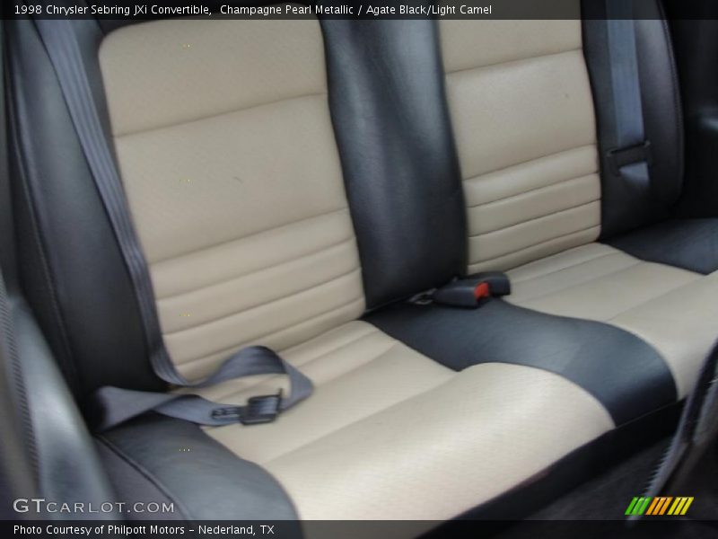 Champagne Pearl Metallic / Agate Black/Light Camel 1998 Chrysler Sebring JXi Convertible