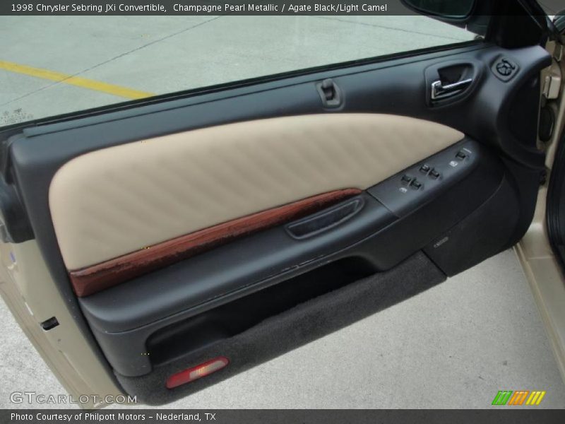 Champagne Pearl Metallic / Agate Black/Light Camel 1998 Chrysler Sebring JXi Convertible