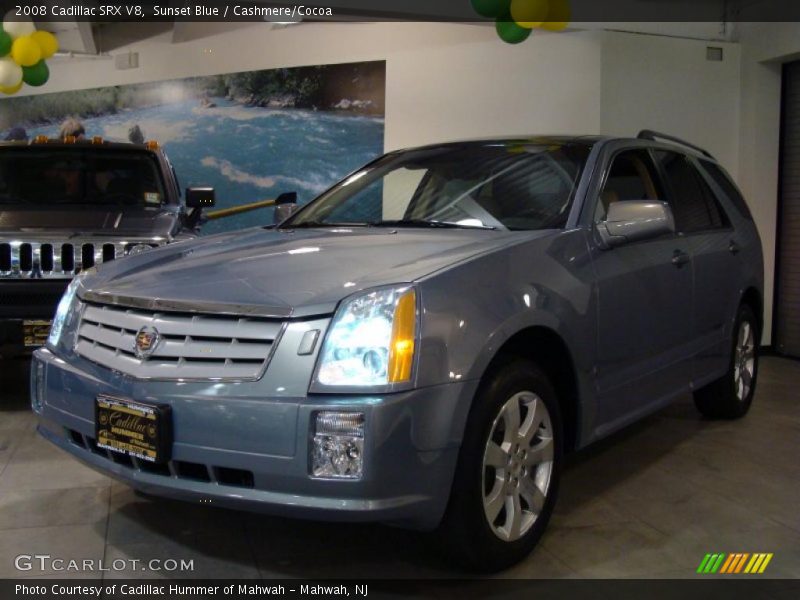 Sunset Blue / Cashmere/Cocoa 2008 Cadillac SRX V8