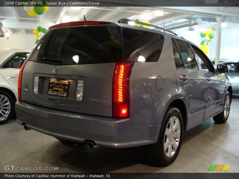 Sunset Blue / Cashmere/Cocoa 2008 Cadillac SRX V8