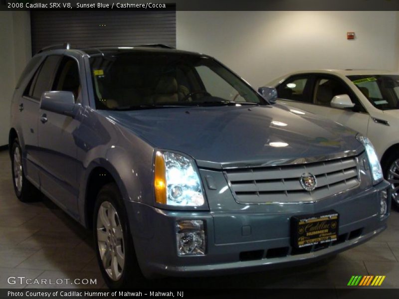 Sunset Blue / Cashmere/Cocoa 2008 Cadillac SRX V8