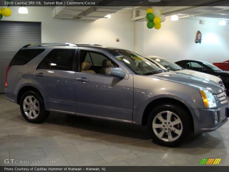 Sunset Blue / Cashmere/Cocoa 2008 Cadillac SRX V8