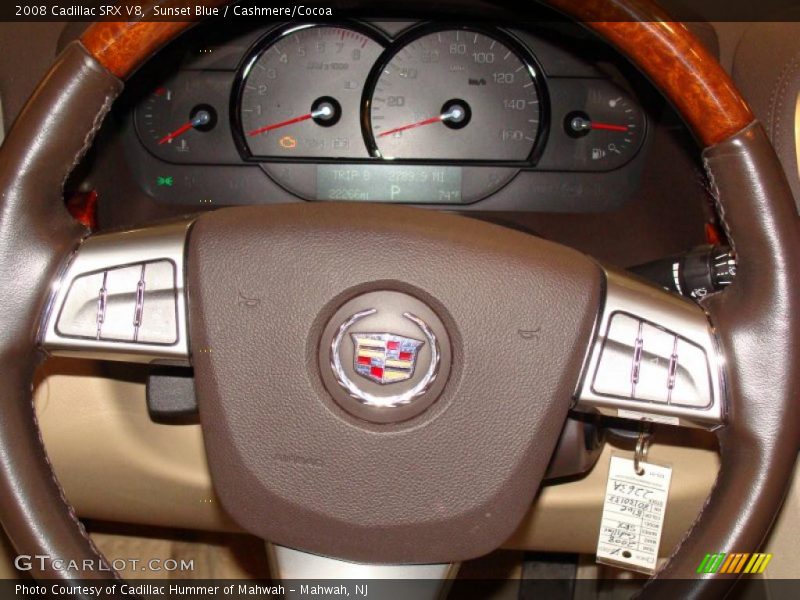 Sunset Blue / Cashmere/Cocoa 2008 Cadillac SRX V8