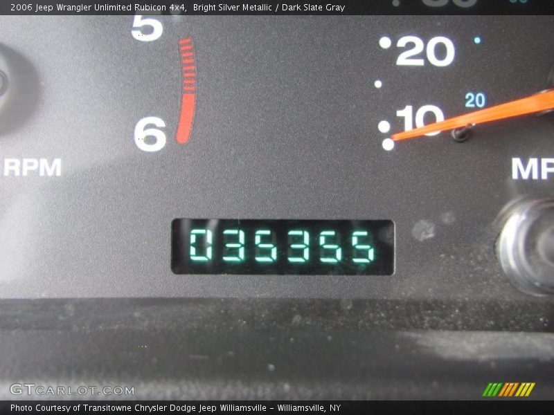 Bright Silver Metallic / Dark Slate Gray 2006 Jeep Wrangler Unlimited Rubicon 4x4