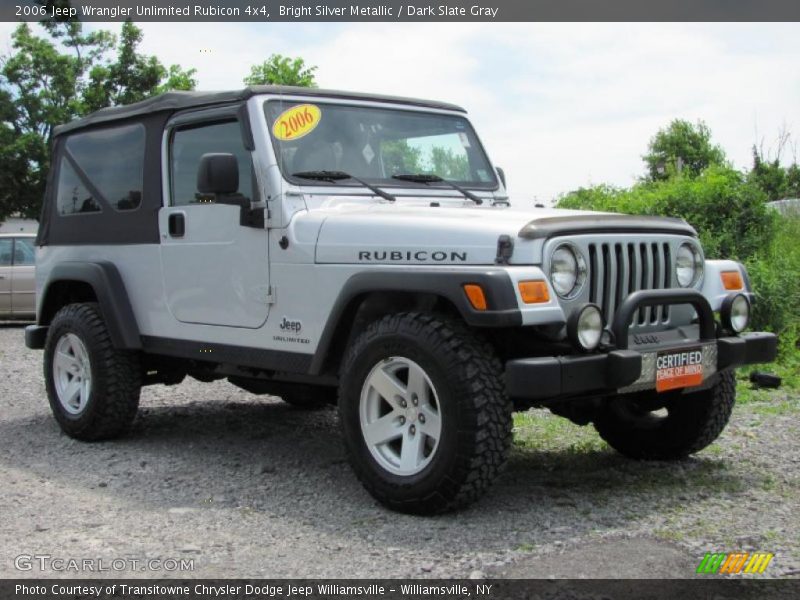 Bright Silver Metallic / Dark Slate Gray 2006 Jeep Wrangler Unlimited Rubicon 4x4