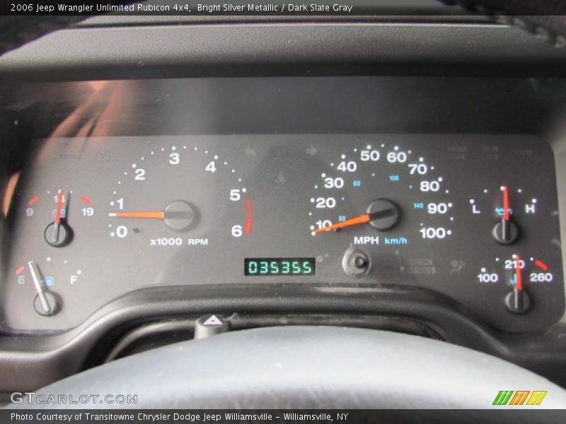 Bright Silver Metallic / Dark Slate Gray 2006 Jeep Wrangler Unlimited Rubicon 4x4