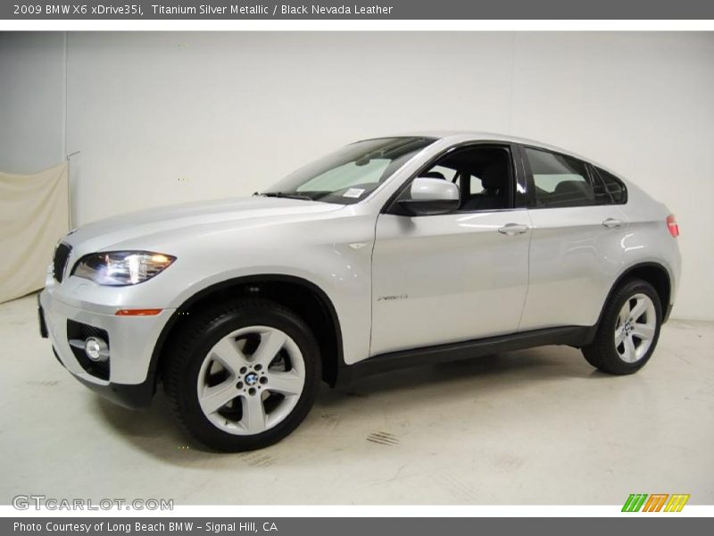 Titanium Silver Metallic / Black Nevada Leather 2009 BMW X6 xDrive35i