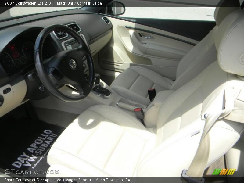 Black Uni / Cornsilk Beige 2007 Volkswagen Eos 2.0T