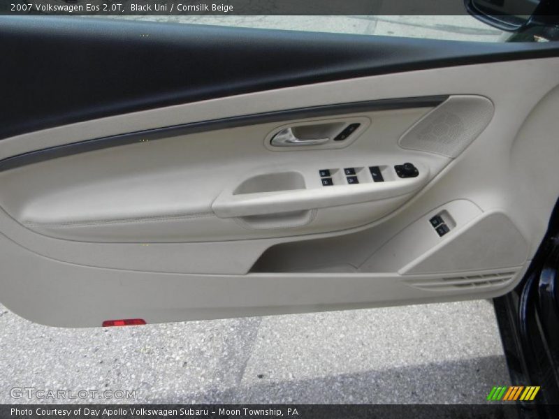 Black Uni / Cornsilk Beige 2007 Volkswagen Eos 2.0T