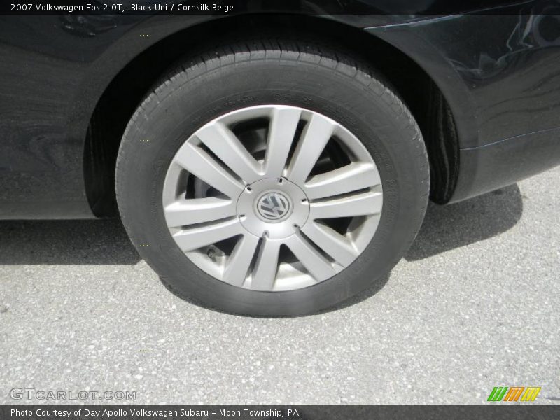 Black Uni / Cornsilk Beige 2007 Volkswagen Eos 2.0T