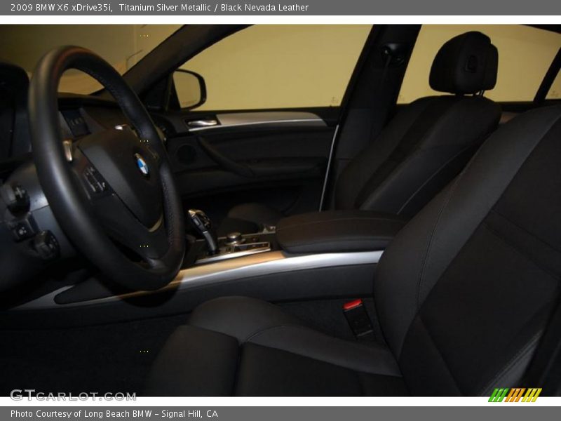 Titanium Silver Metallic / Black Nevada Leather 2009 BMW X6 xDrive35i