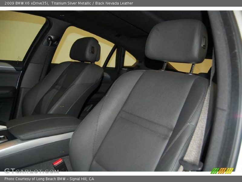 Titanium Silver Metallic / Black Nevada Leather 2009 BMW X6 xDrive35i
