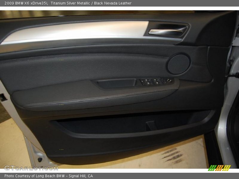 Titanium Silver Metallic / Black Nevada Leather 2009 BMW X6 xDrive35i