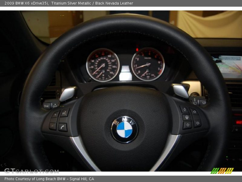 Titanium Silver Metallic / Black Nevada Leather 2009 BMW X6 xDrive35i