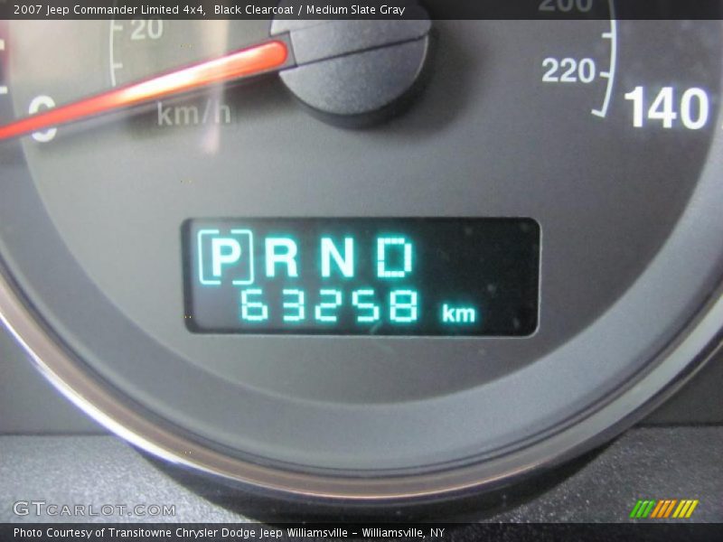 Black Clearcoat / Medium Slate Gray 2007 Jeep Commander Limited 4x4