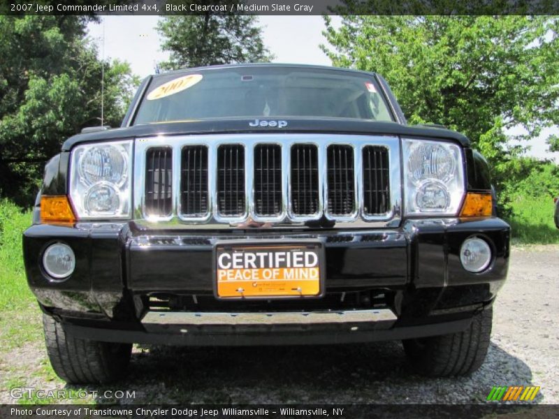 Black Clearcoat / Medium Slate Gray 2007 Jeep Commander Limited 4x4