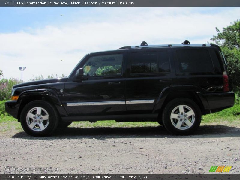 Black Clearcoat / Medium Slate Gray 2007 Jeep Commander Limited 4x4