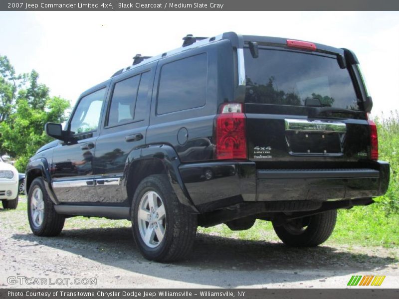 Black Clearcoat / Medium Slate Gray 2007 Jeep Commander Limited 4x4