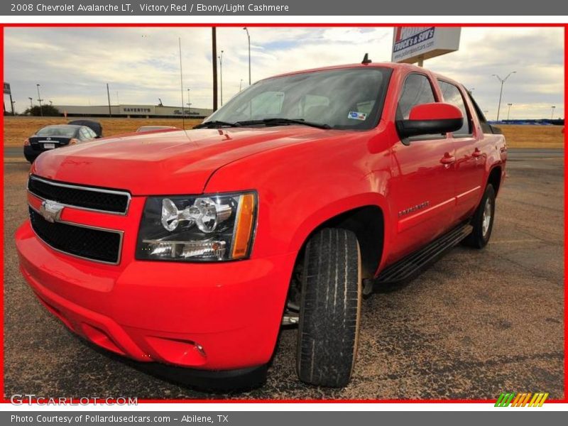 Victory Red / Ebony/Light Cashmere 2008 Chevrolet Avalanche LT