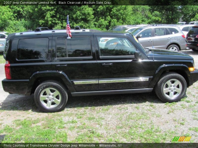 Black Clearcoat / Medium Slate Gray 2007 Jeep Commander Limited 4x4