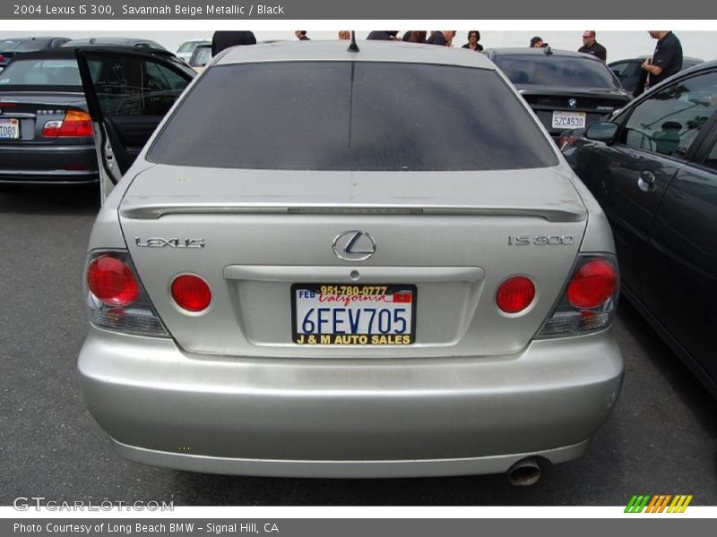 Savannah Beige Metallic / Black 2004 Lexus IS 300