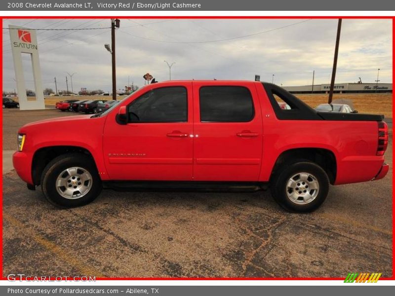 Victory Red / Ebony/Light Cashmere 2008 Chevrolet Avalanche LT