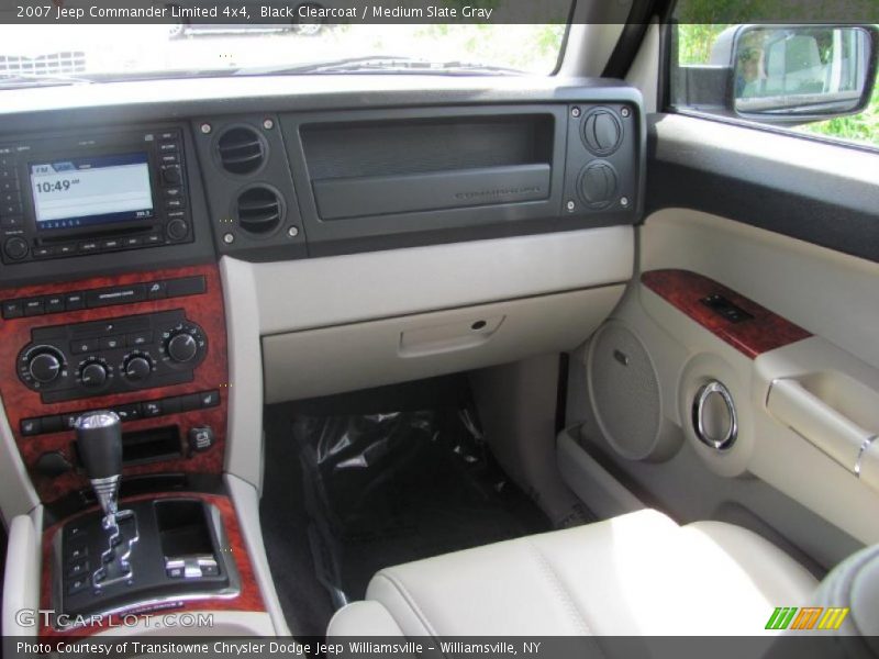 Black Clearcoat / Medium Slate Gray 2007 Jeep Commander Limited 4x4