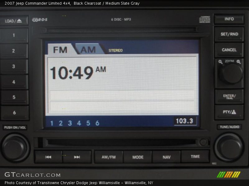 Black Clearcoat / Medium Slate Gray 2007 Jeep Commander Limited 4x4