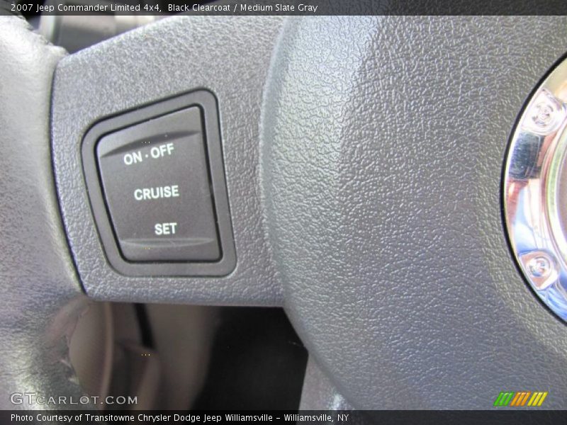 Black Clearcoat / Medium Slate Gray 2007 Jeep Commander Limited 4x4