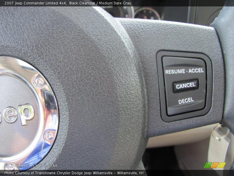 Black Clearcoat / Medium Slate Gray 2007 Jeep Commander Limited 4x4