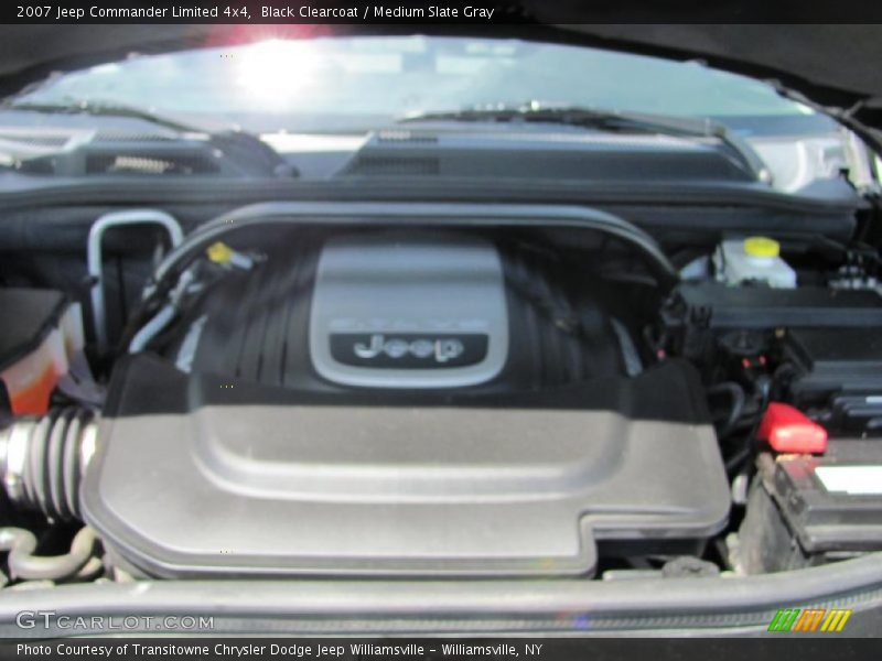 Black Clearcoat / Medium Slate Gray 2007 Jeep Commander Limited 4x4