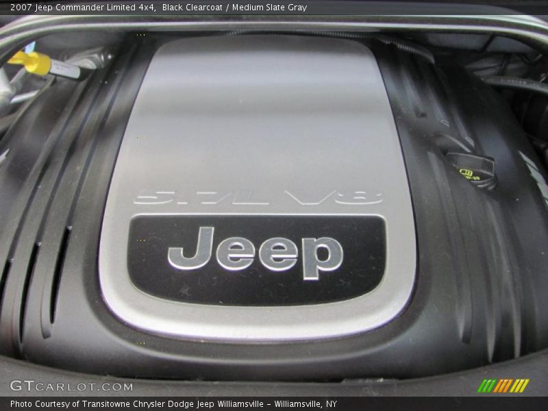 Black Clearcoat / Medium Slate Gray 2007 Jeep Commander Limited 4x4