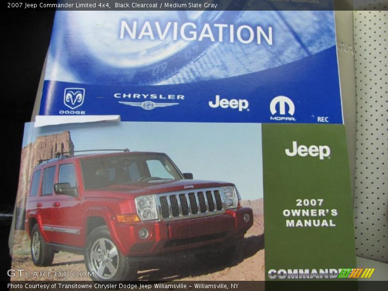 Black Clearcoat / Medium Slate Gray 2007 Jeep Commander Limited 4x4