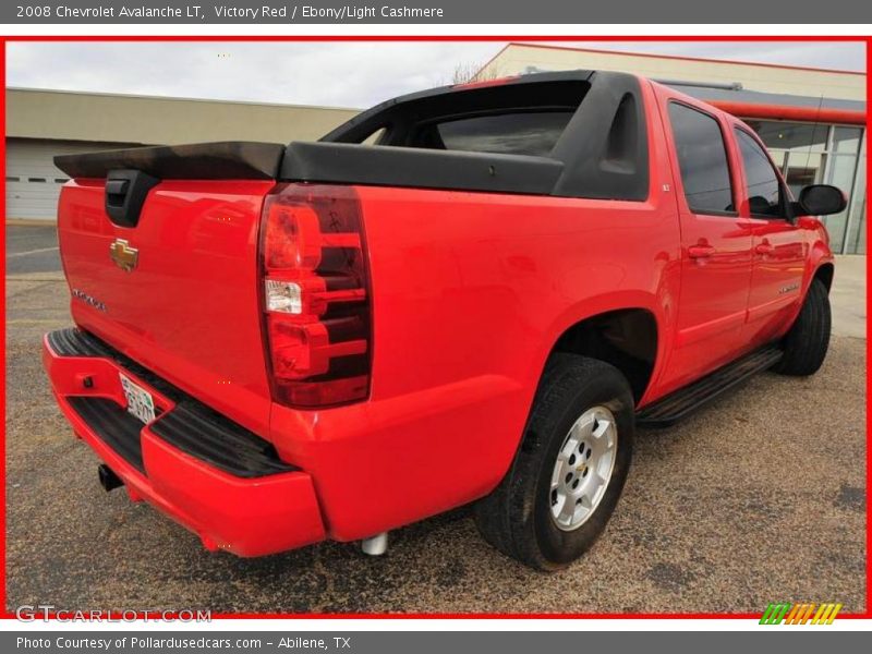 Victory Red / Ebony/Light Cashmere 2008 Chevrolet Avalanche LT