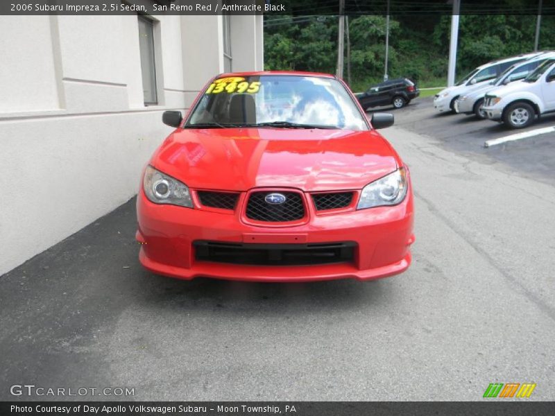 San Remo Red / Anthracite Black 2006 Subaru Impreza 2.5i Sedan