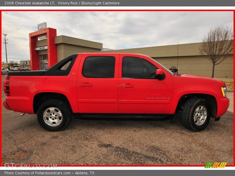 Victory Red / Ebony/Light Cashmere 2008 Chevrolet Avalanche LT