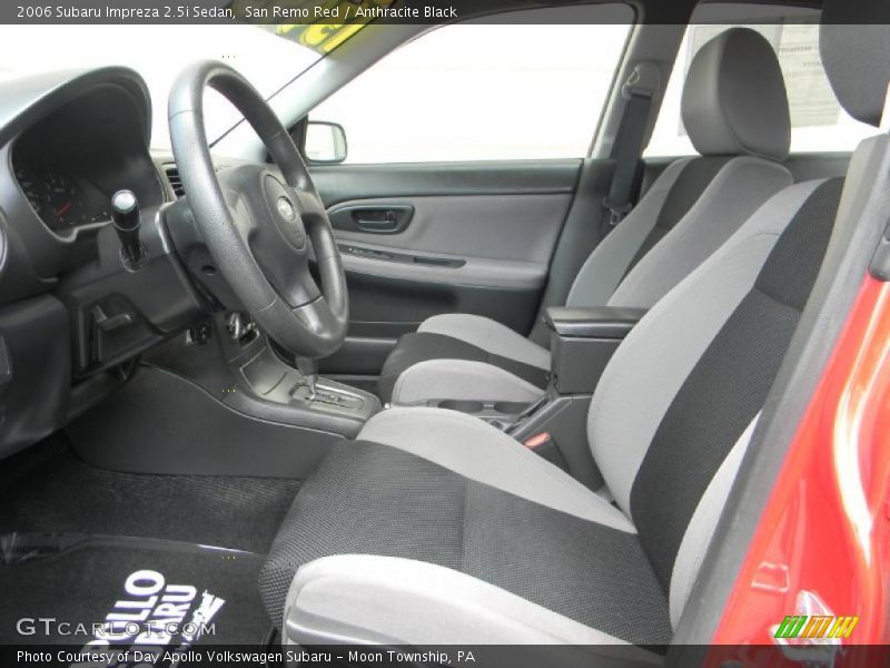 San Remo Red / Anthracite Black 2006 Subaru Impreza 2.5i Sedan