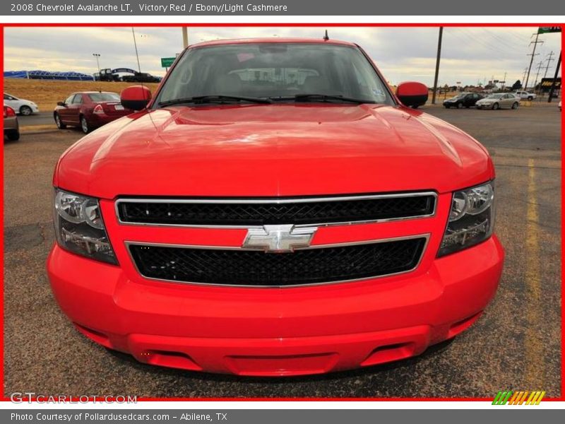 Victory Red / Ebony/Light Cashmere 2008 Chevrolet Avalanche LT