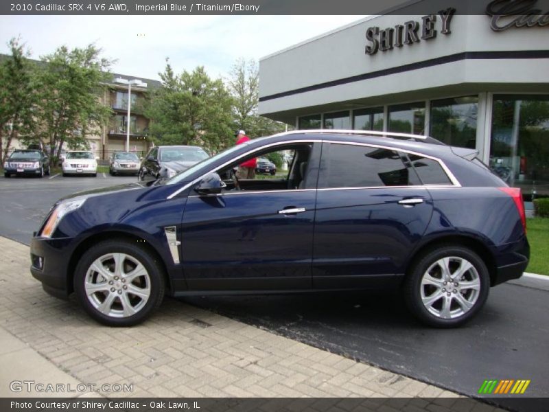 Imperial Blue / Titanium/Ebony 2010 Cadillac SRX 4 V6 AWD