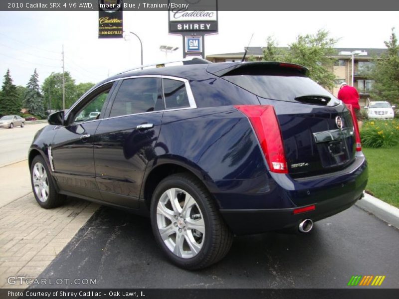 Imperial Blue / Titanium/Ebony 2010 Cadillac SRX 4 V6 AWD