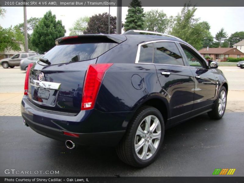 Imperial Blue / Titanium/Ebony 2010 Cadillac SRX 4 V6 AWD