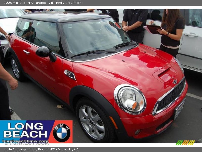 Chili Red / Grey/Black 2008 Mini Cooper S Hardtop