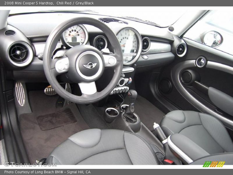 Chili Red / Grey/Black 2008 Mini Cooper S Hardtop