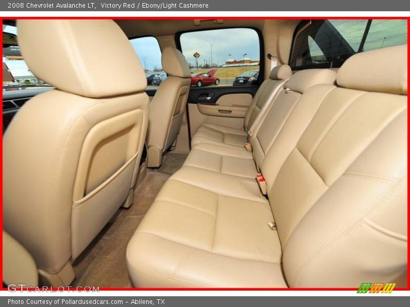 Victory Red / Ebony/Light Cashmere 2008 Chevrolet Avalanche LT